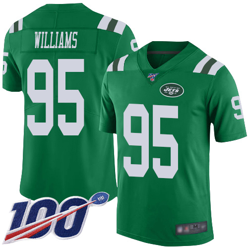 New York Jets Limited Green Men Quinnen Williams Jersey NFL Football #95 100th Season Rush Vapor Untouchable
